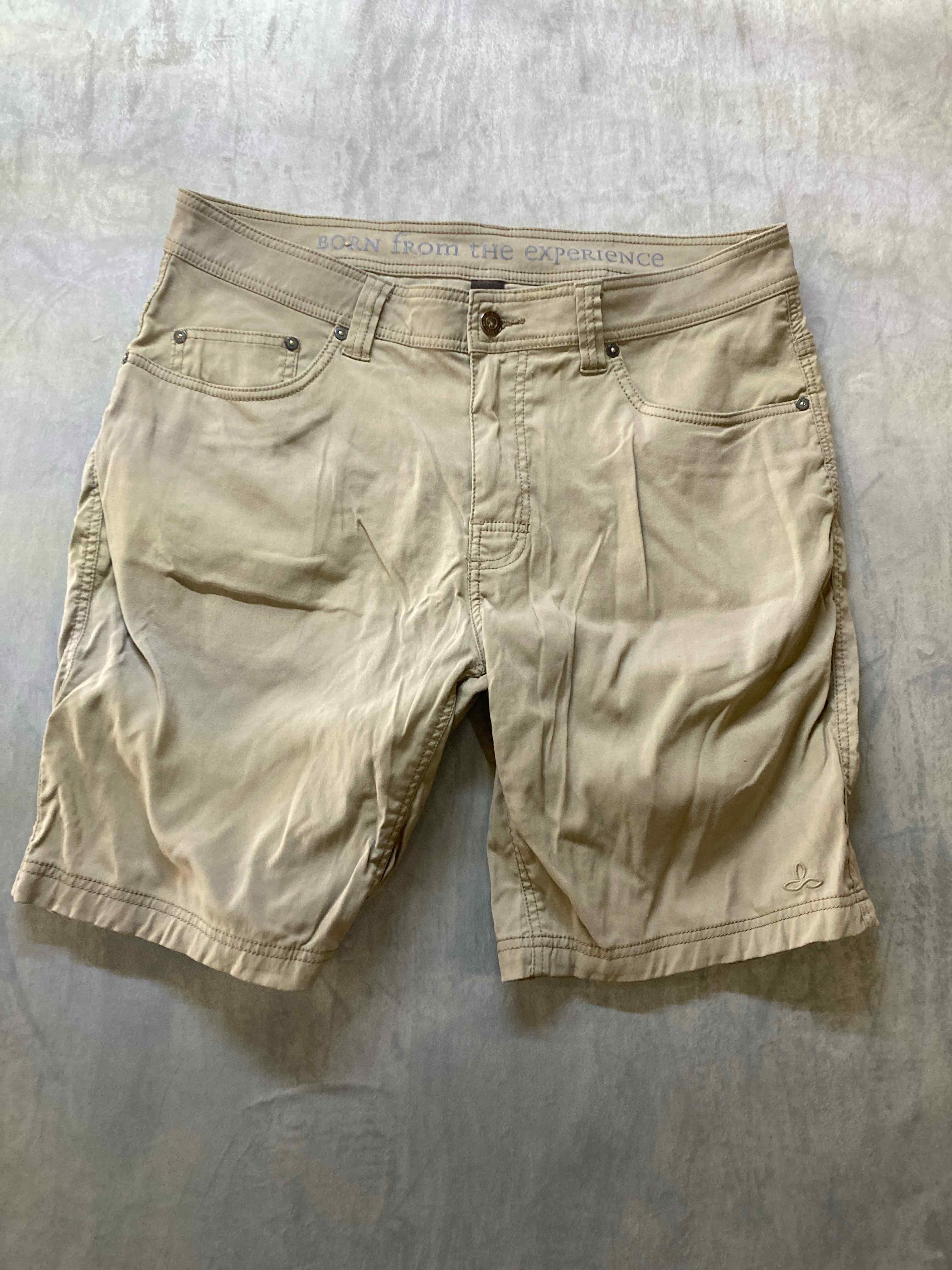 PrAna Men's Khaki Casual Shorts - 34
