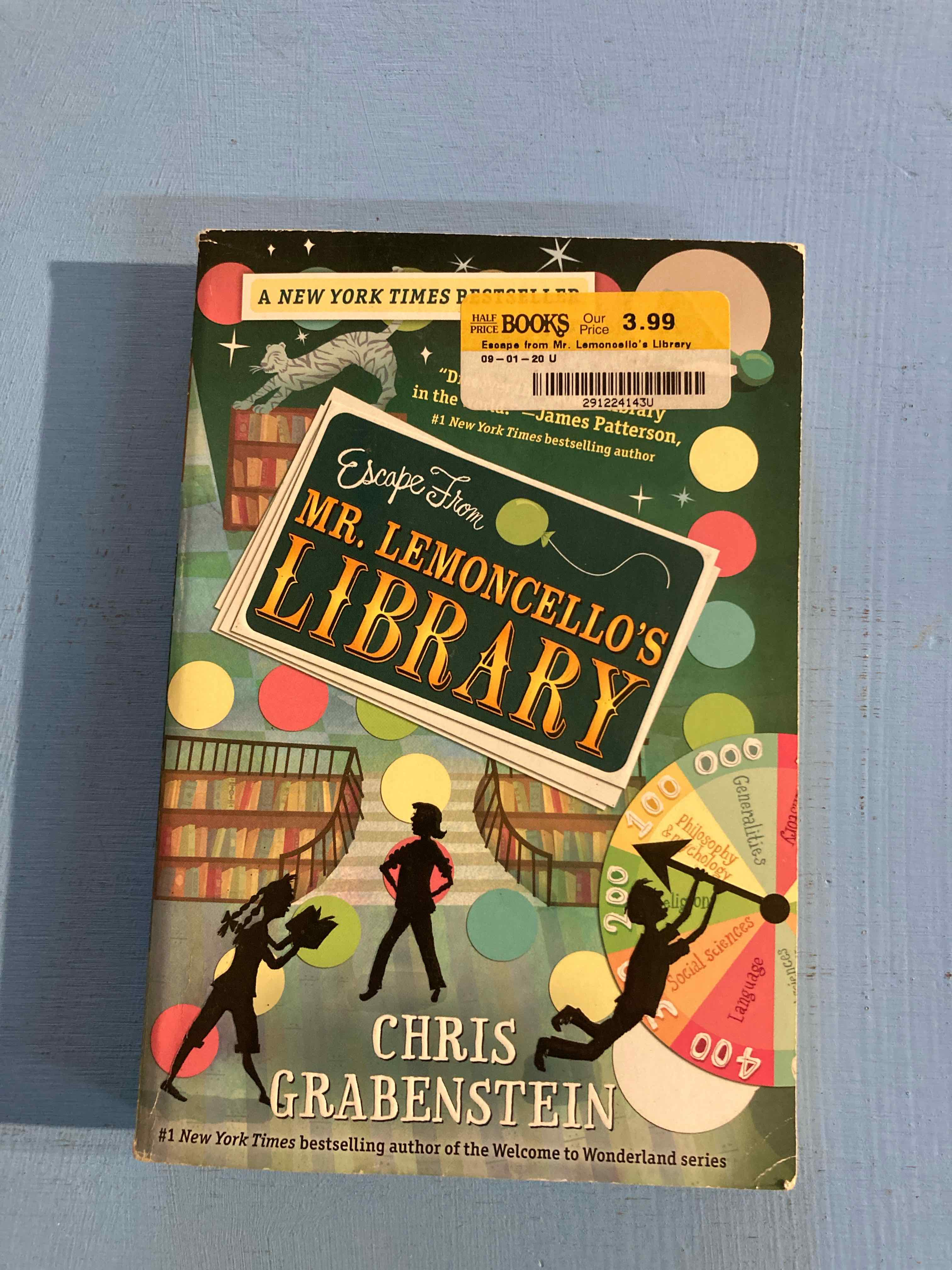 Random House Kids Green Book Escape From Mr Lemoncello Library