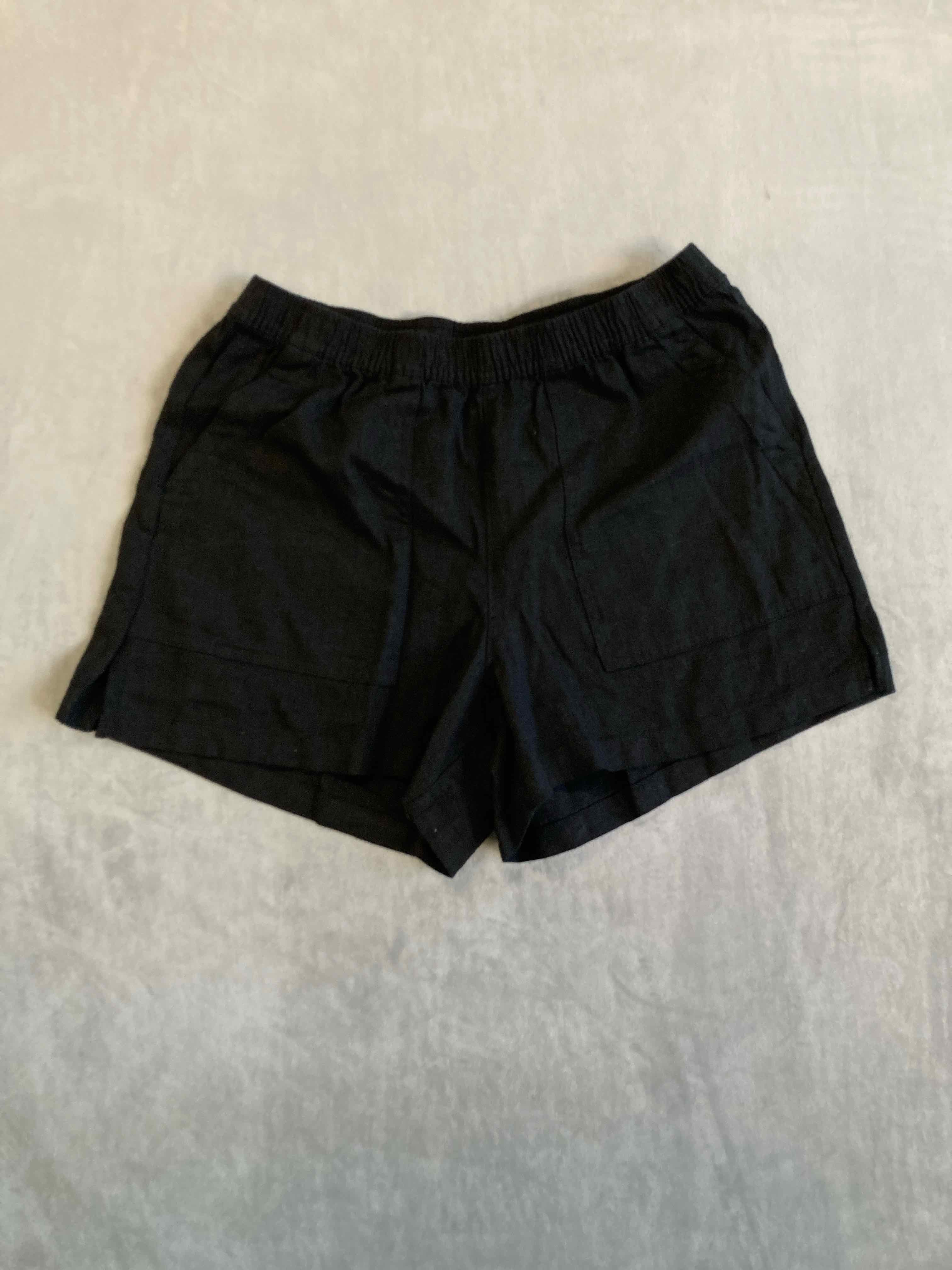 Universal Thread Black Linen-Blend Shorts, XS