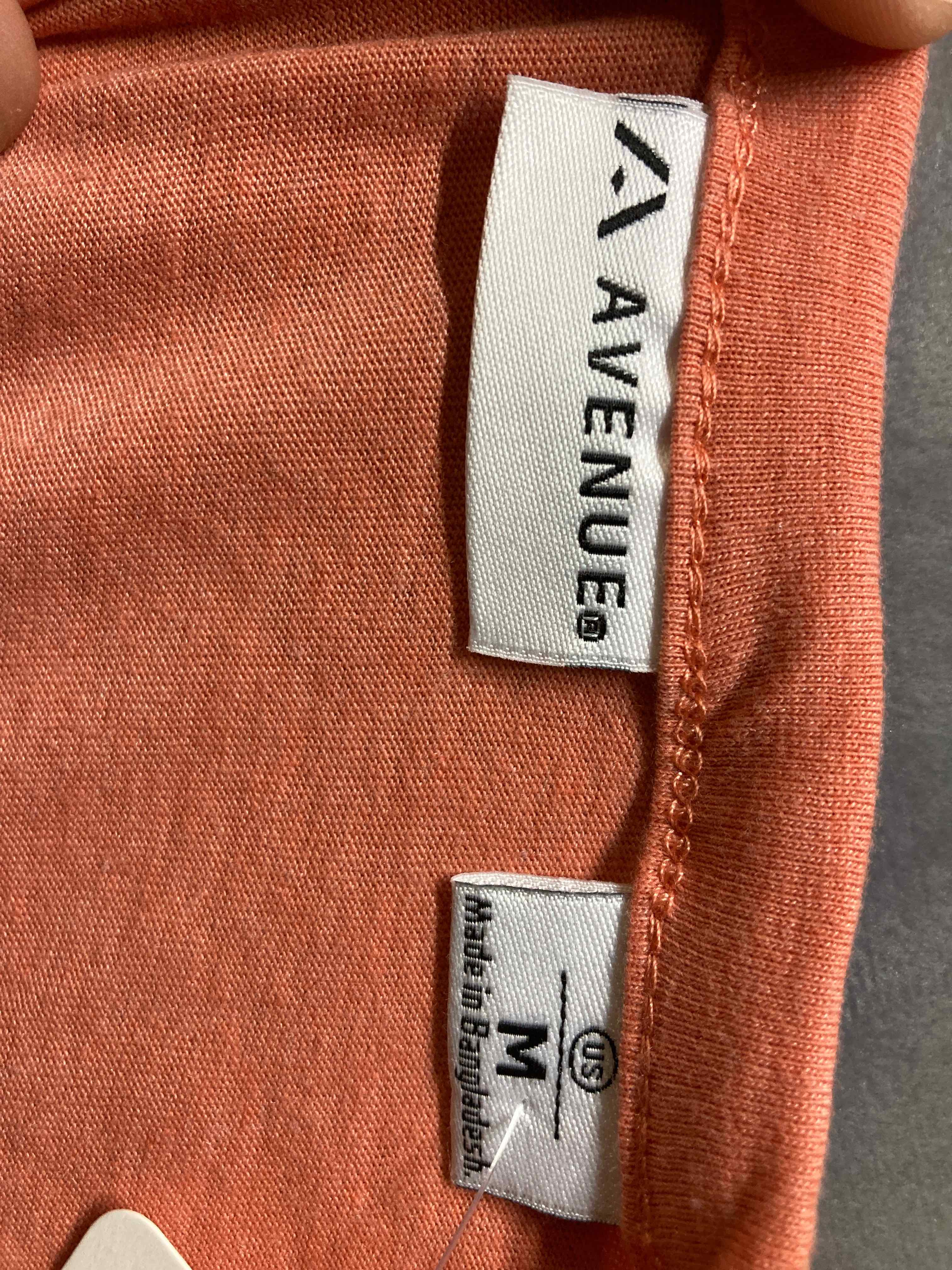 Avenue Women's Coral Henley Short-Sleeve Tee, M