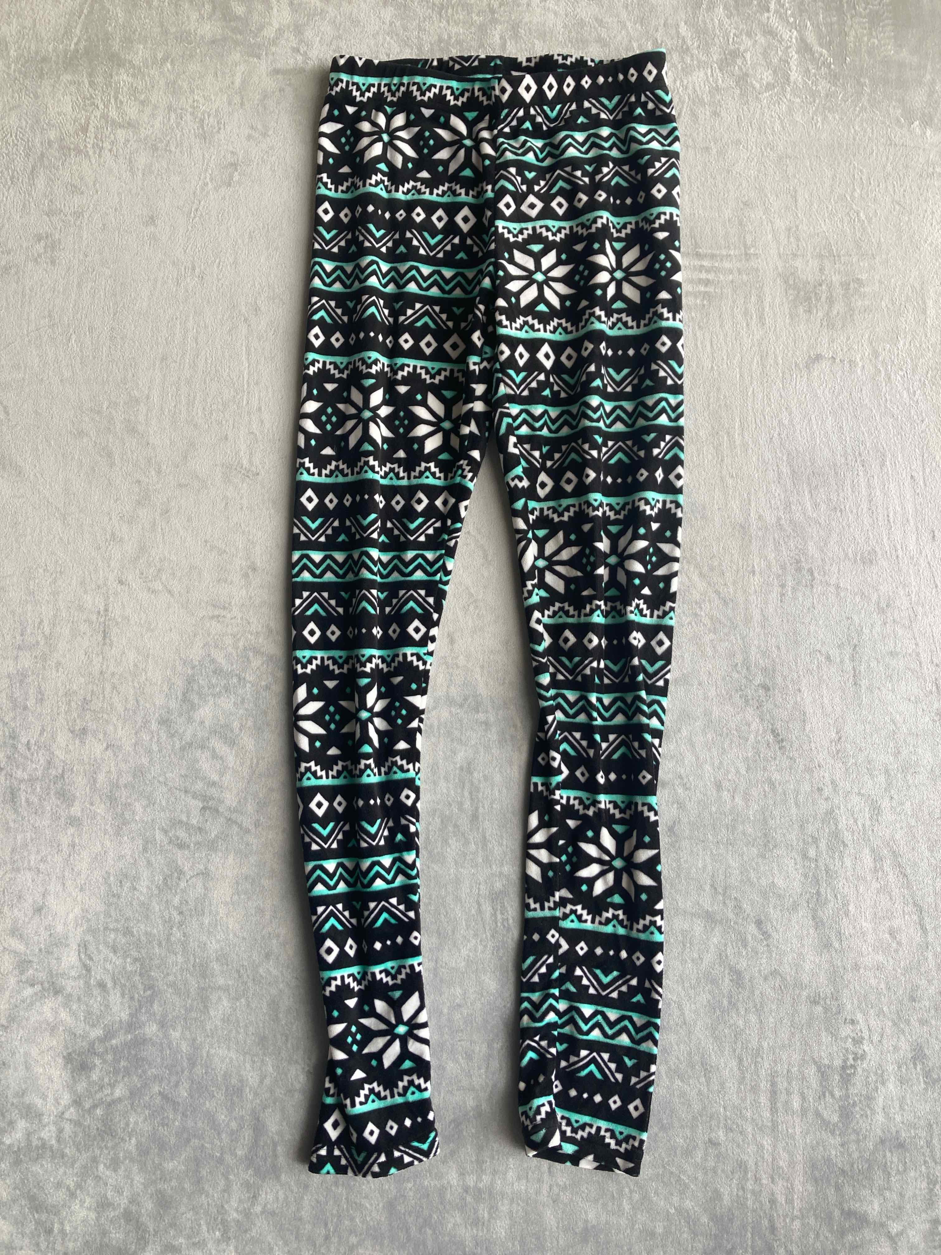 No Boundaries Black Tribal Print Leggings Medium