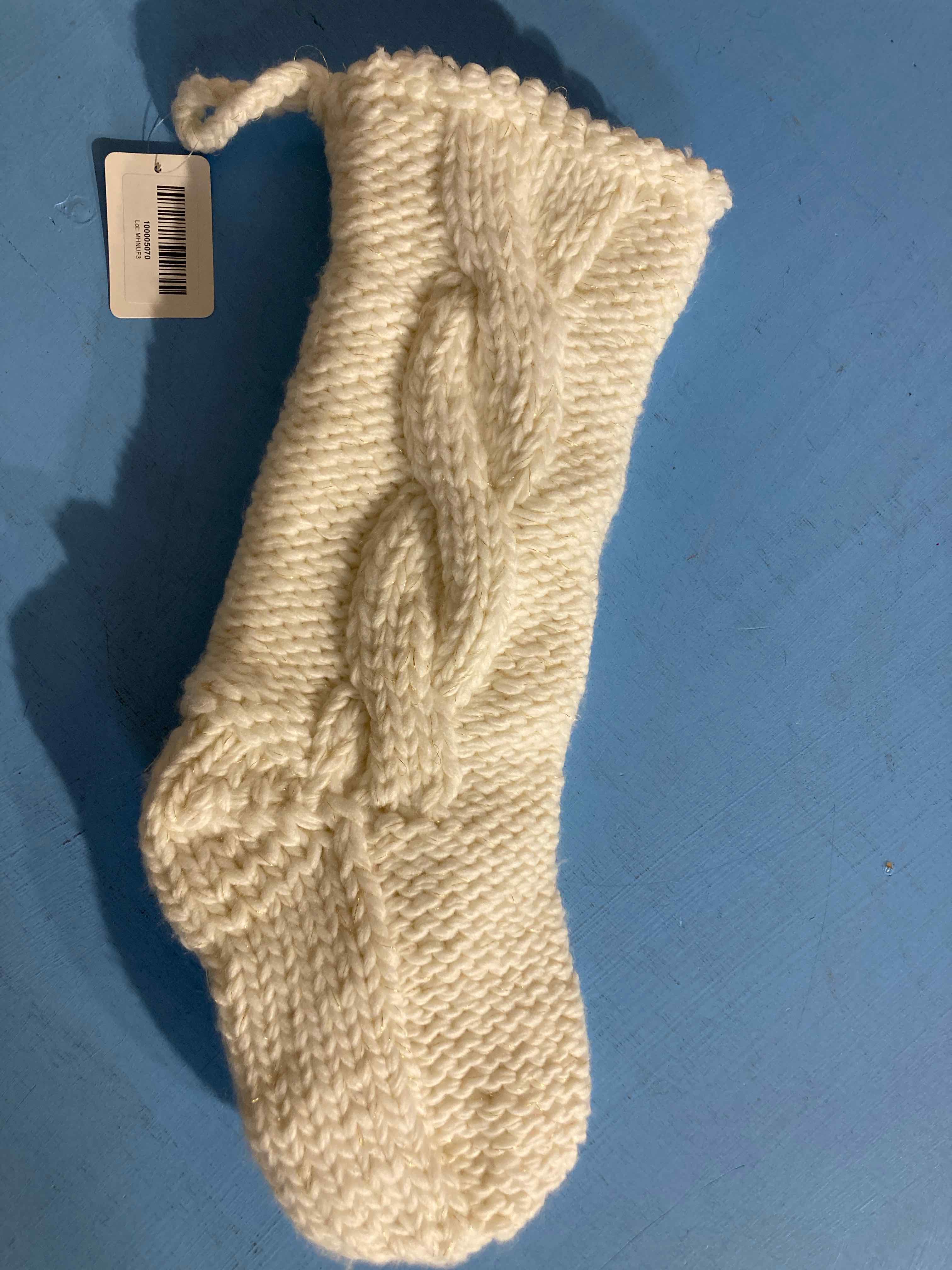 White Knitted Stocking