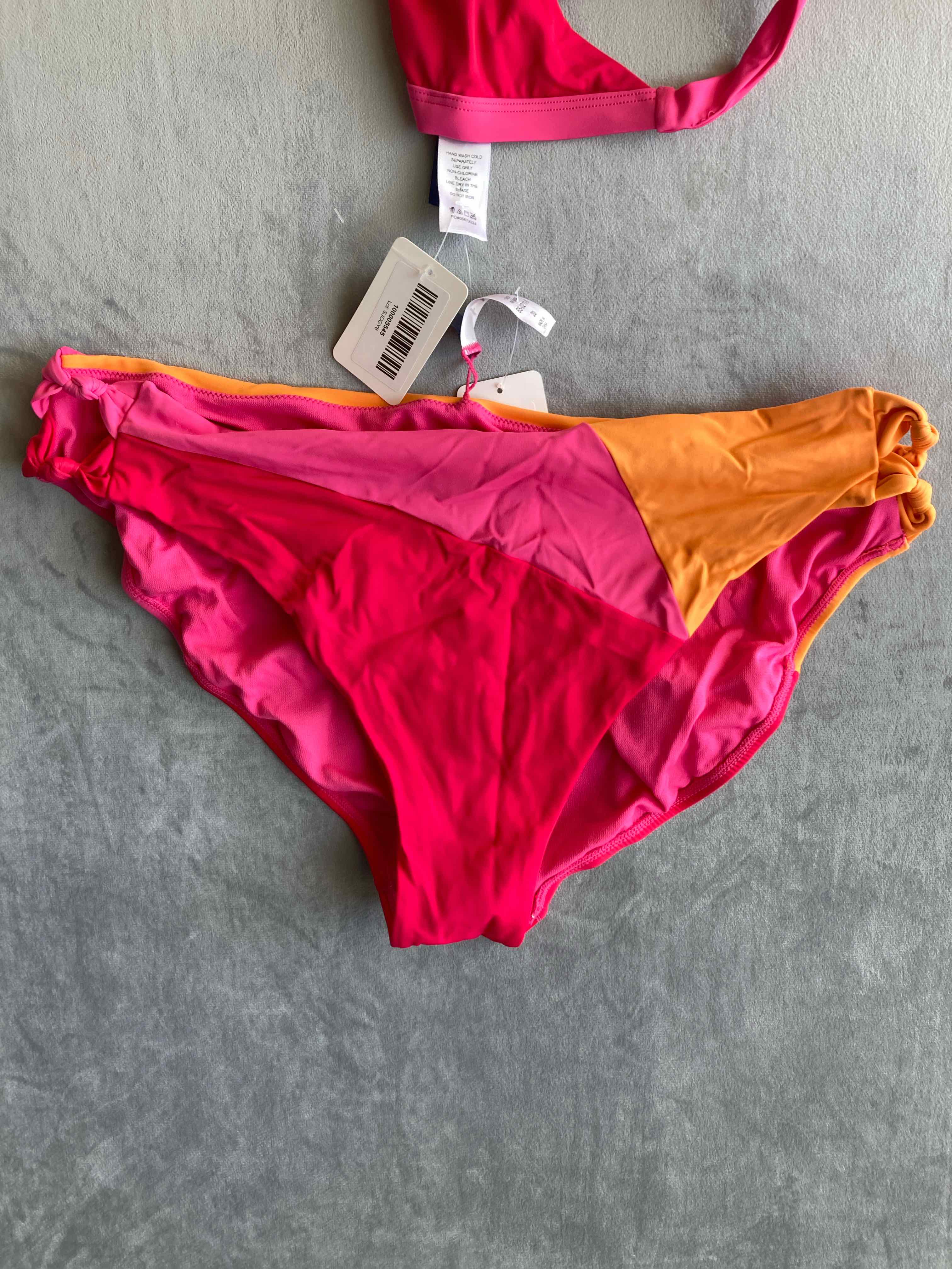 Swimsuits For All Pink Orange Nylon Spandex Swim Bottom Size 20
