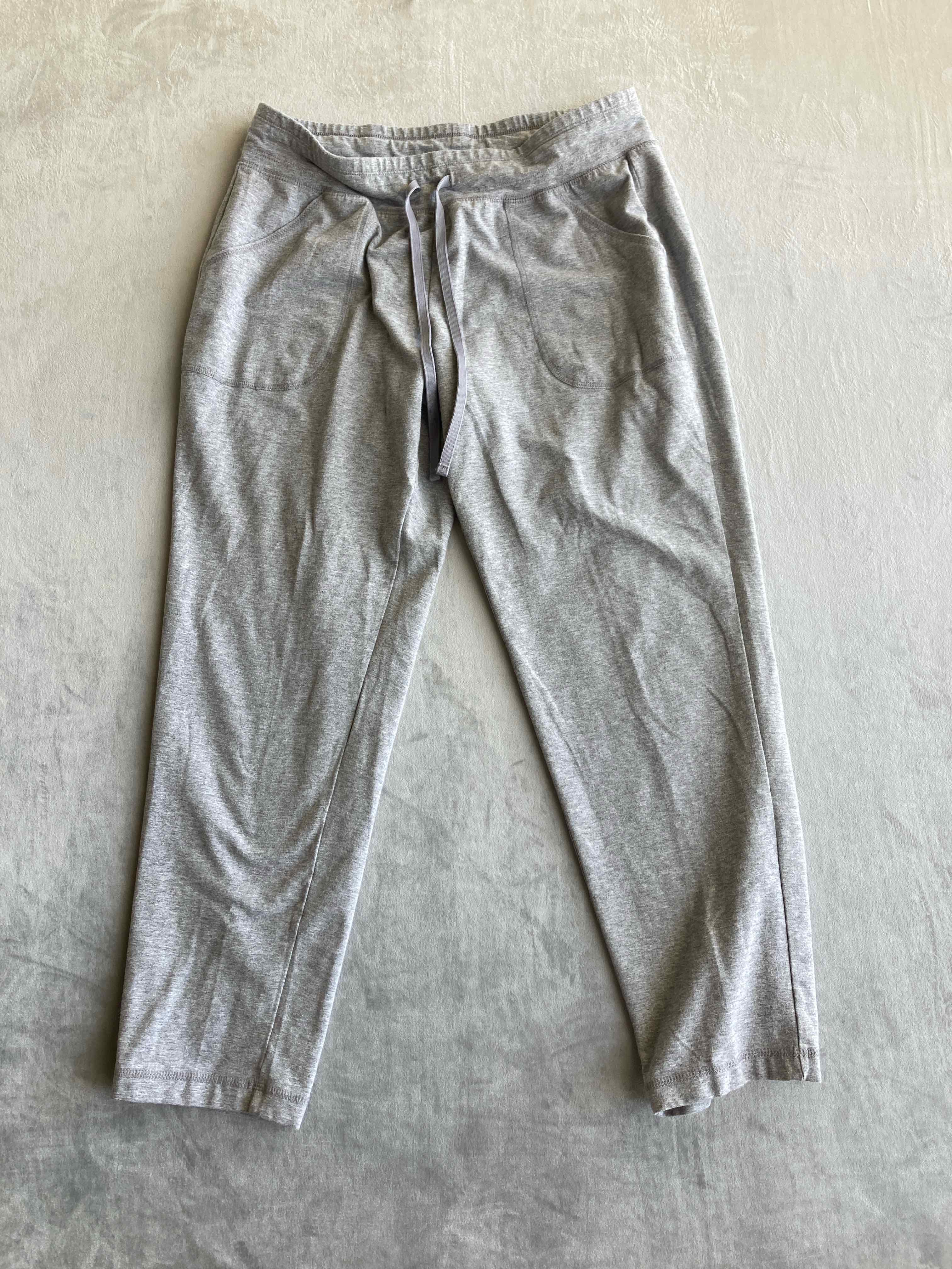 Athletic Works Grey Cotton Blend Joggers Large Petite