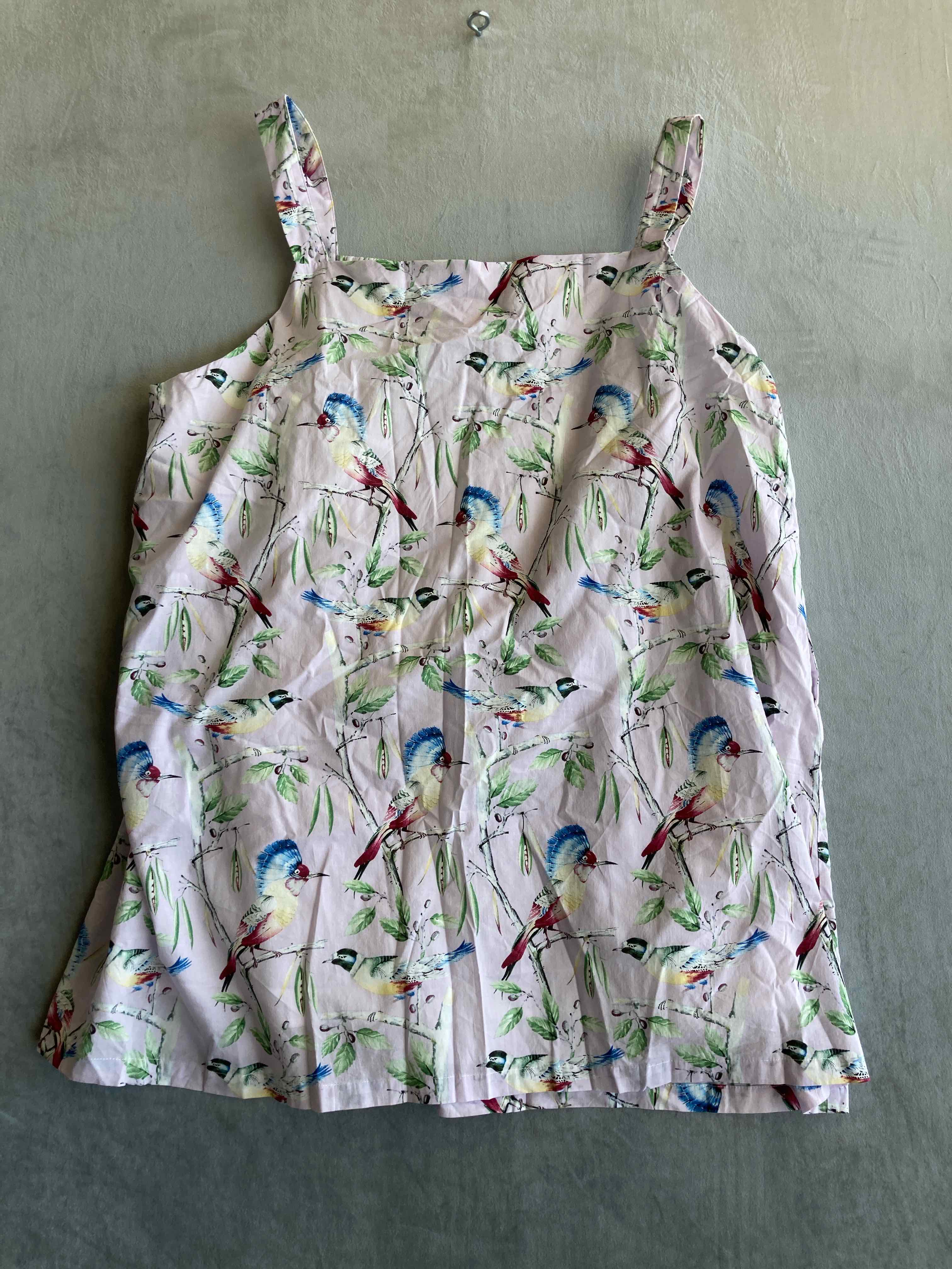 Hilary MacMillan Pink Floral Cotton Tank Top 3X