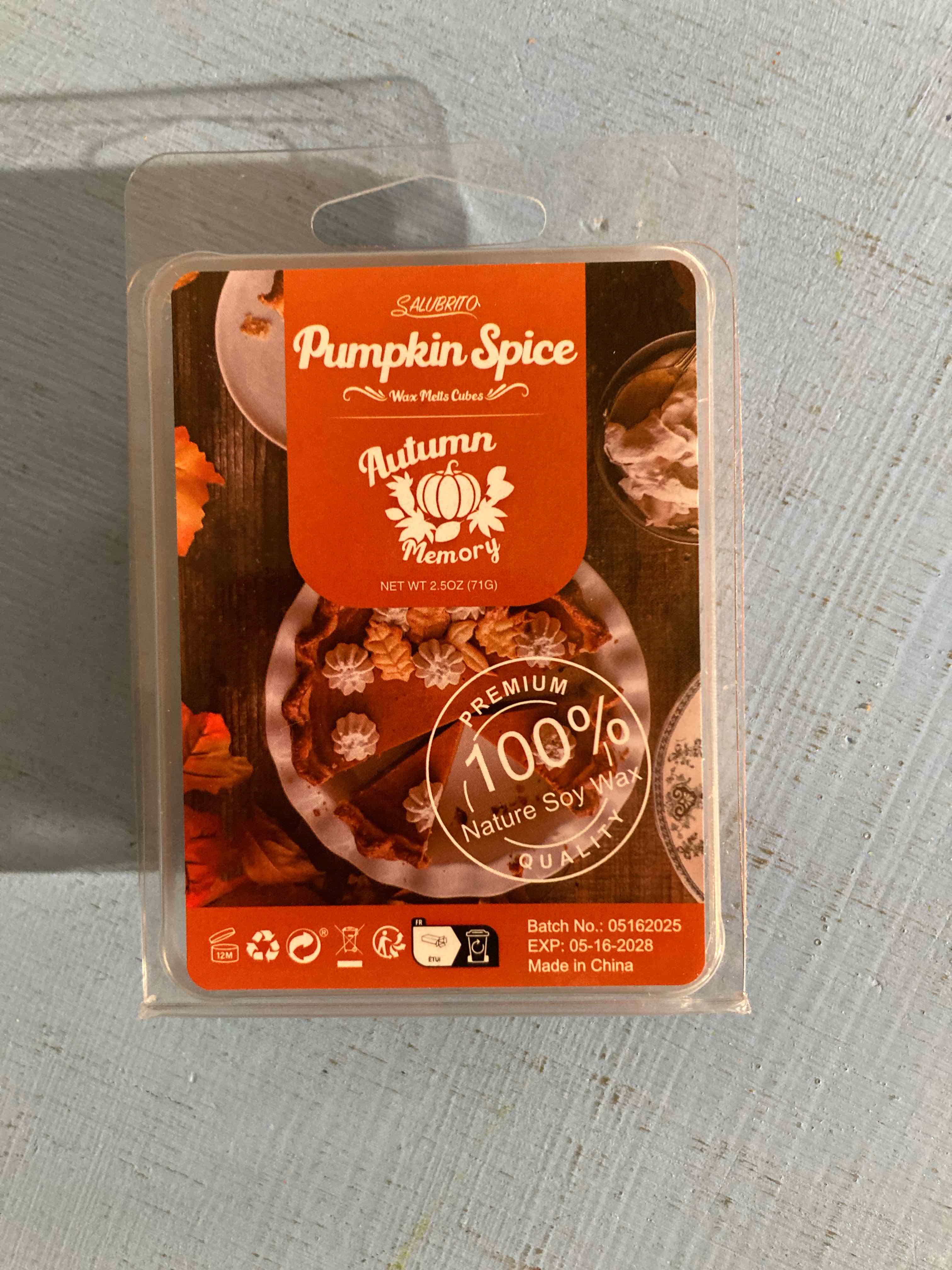 Saubrito Orange Pumpkin Spice Wax Melts