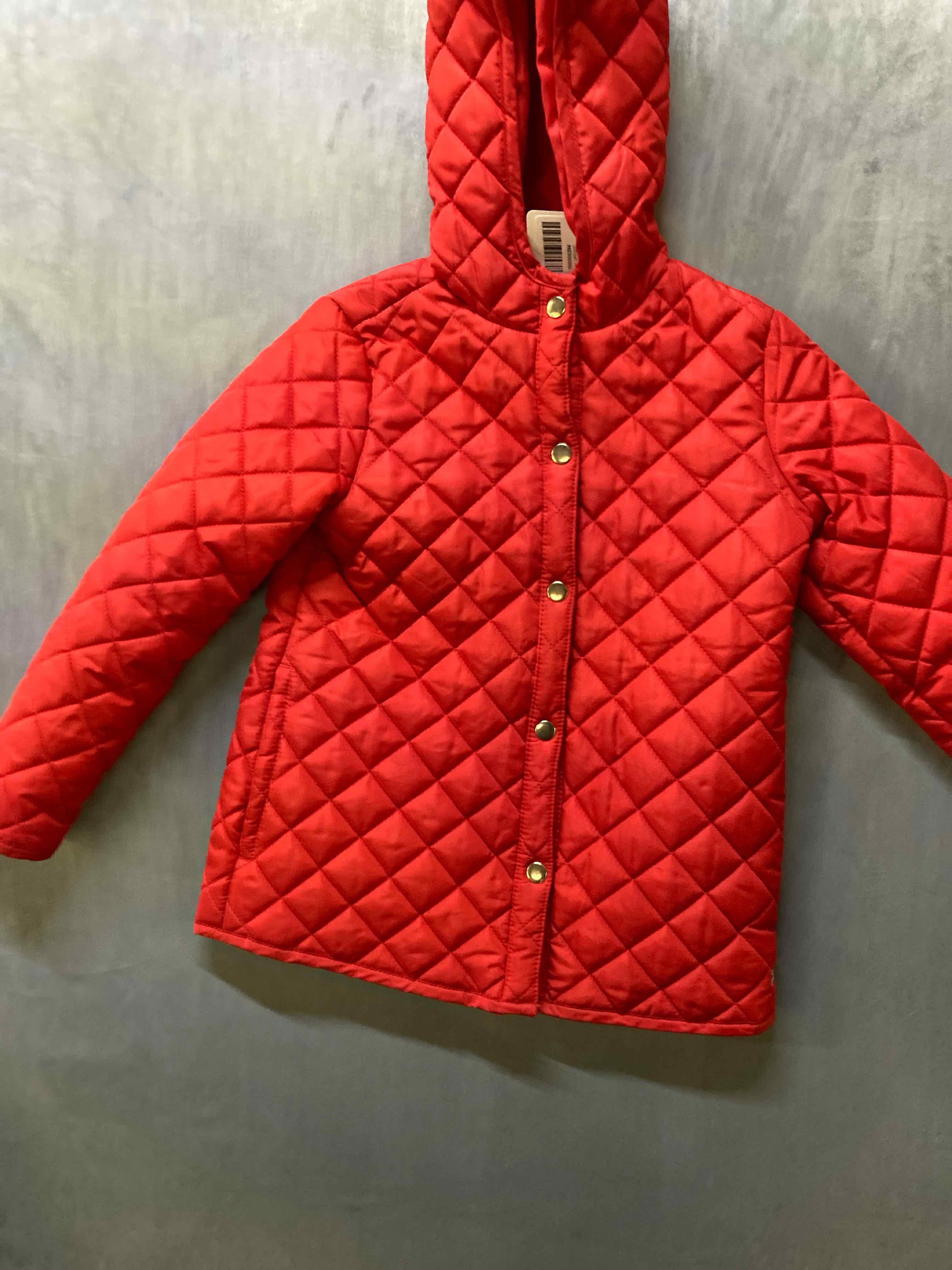 Crown Ivy Red Polyester Blend Hooded Jacket Size 6